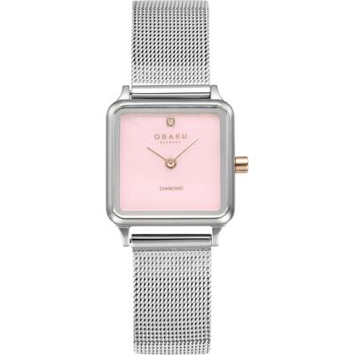 Zegarek Damski Obaku Denmark V301lxcpmc-Ptv Srebrny Zegarek Damski Obaku Denmark V301lxcpmc-Ptv Srebrny