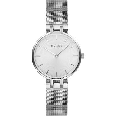 Zegarek Damski Obaku Denmark V322lxcimc Srebrny Zegarek Damski Obaku Denmark V322lxcimc Srebrny
