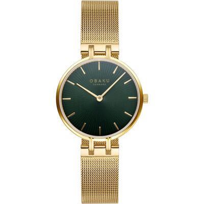 Zegarek Damski Obaku Denmark V322lxgemg Złoty Zegarek Damski Obaku Denmark V322lxgemg Złoty