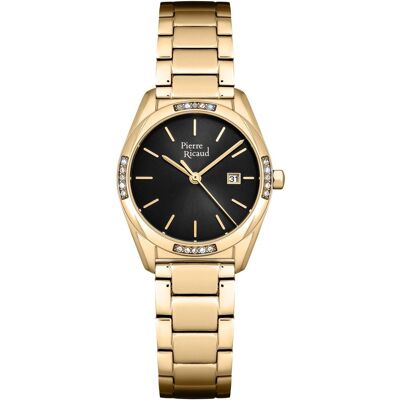 Zegarek Damski Pierre Ricaud P21087.1114q Złoty Zegarek Damski Pierre Ricaud P21087.1114q Złoty