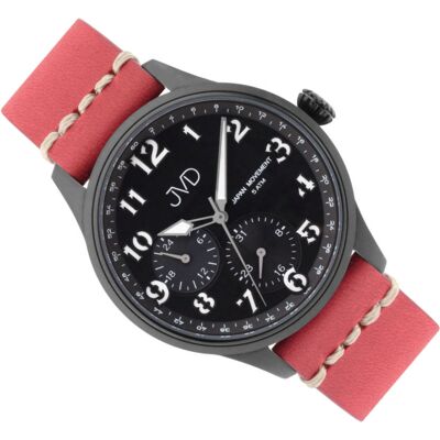 Zegarek Jvd Jc601.2 Męski Stalowy Czarny 42 Mm Zegarek Jvd Jc601.2 Męski Stalowy Czarny 42 Mm