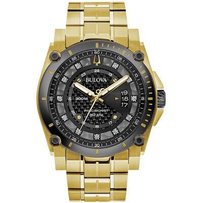 Q&Q Zegarek Męski Bulova 98d156 Złoty Q&Q Zegarek Męski Bulova 98d156 Złoty