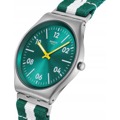 Zegarek Swatch Casual Stripe Stalowy Zielony Ss07s149 Unisex Nowy Zegarek Swatch Casual Stripe Stalowy Zielony Ss07s149 Unisex Nowy