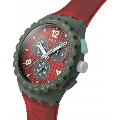 Zegarek Swatch Crimson Foliage Czerwony Susg410 Unisex Nowy Zegarek Swatch Crimson Foliage Czerwony Susg410 Unisex Nowy