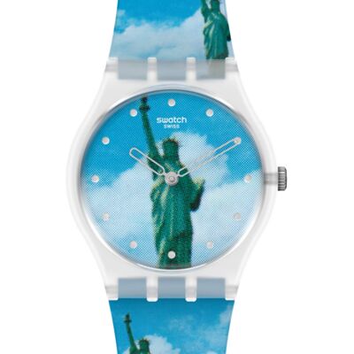 Zegarek Swatch New York By Tadanori Yokoo, The Watch Niebieski Gz351 Nowy Zegarek Swatch New York By Tadanori Yokoo, The Watch Niebieski Gz351 Nowy