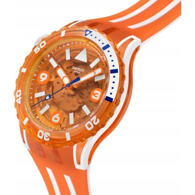 Zegarek Swatch Pacific Sea Nettle Pomarańczowy Sscu09o100 Unisex Nowy Zegarek Swatch Pacific Sea Nettle Pomarańczowy Sscu09o100 Unisex Nowy