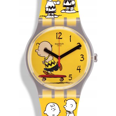 Zegarek Swatch Pow Wow Żółty So29z101 Unisex Nowy Zegarek Swatch Pow Wow Żółty So29z101 Unisex Nowy