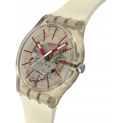 Zegarek Swatch Revealed In The Sand Beżowy So2so29k119 Unisex Nowy Zegarek Swatch Revealed In The Sand Beżowy So2so29k119 Unisex Nowy