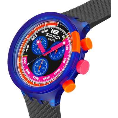 Zegarek Swatch Swatch Neon Party To The Max Niebieski Sb06n102 Unisex Nowy Zegarek Swatch Swatch Neon Party To The Max Niebieski Sb06n102 Unisex Nowy