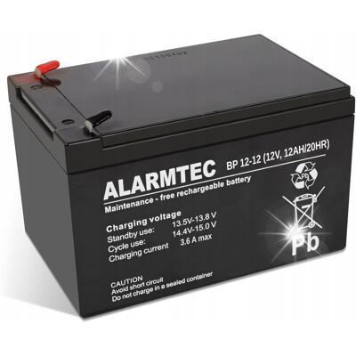 Inny producent Akumulator ALARMTEC seri BP 12V 12Ah Inny producent Akumulator ALARMTEC seri BP 12V 12Ah