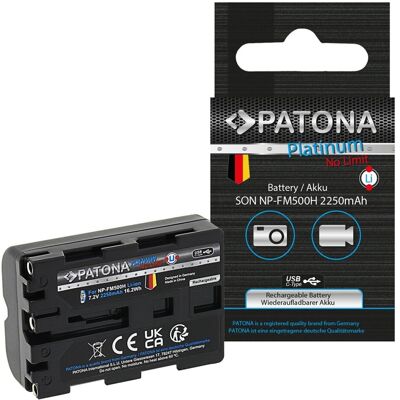 Bateria Sony NP-FM500H - Patona USB-C 2250mAh do kamer Alpha Bateria Sony NP-FM500H - Patona USB-C 2250mAh do kamer Alpha