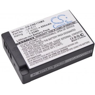 Akumulator Cameron Sino CNE170MX do Canon EOS - 950mAh Li-ion - Czarny Akumulator Cameron Sino CNE170MX do Canon EOS - 950mAh Li-ion - Czarny