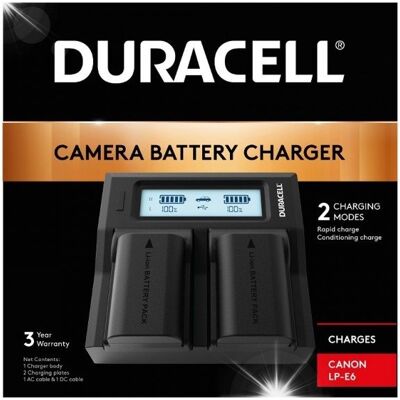 Inny producent ŁADOWARKA DURACELL 2X LP-E6N DO CANON 6D Mk II 7D 60D 5D Mk II III IV R5 R6 Inny producent ŁADOWARKA DURACELL 2X LP-E6N DO CANON 6D Mk II 7D 60D 5D Mk II III IV R5 R6