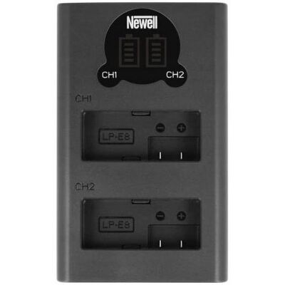 Inny producent Ładowarka dwukanałowa NEWELL DL-USB-C do akumulatorów LP-E8 Canon Inny producent Ładowarka dwukanałowa NEWELL DL-USB-C do akumulatorów LP-E8 Canon