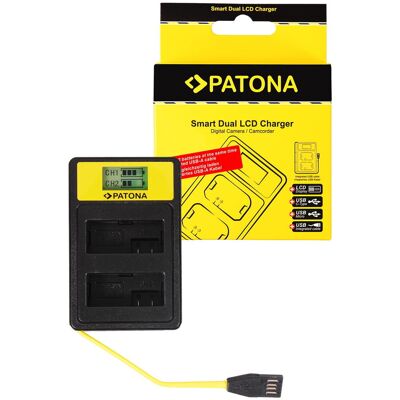 Newell Patona podwójna ładowarka Dual LCD USB do akumulatorów Canon LP-E8 Newell Patona podwójna ładowarka Dual LCD USB do akumulatorów Canon LP-E8