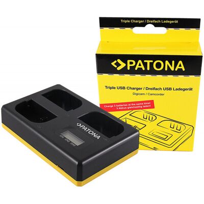 Newell Patona potrójna ładowarka do akumulatorów Canon LP-E6 Newell Patona potrójna ładowarka do akumulatorów Canon LP-E6