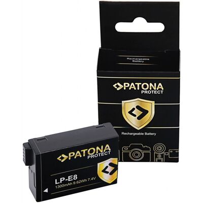 Bateria Canon LP-E8 - PATONA PROTECT 1300mAh do DSLR EOS Bateria Canon LP-E8 - PATONA PROTECT 1300mAh do DSLR EOS