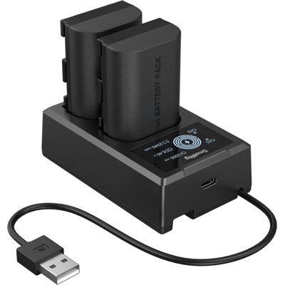 SmallRig 5409 Zestaw baterii i ładowarki do aparatu Canon LP-E6P SmallRig 5409 Zestaw baterii i ładowarki do aparatu Canon LP-E6P