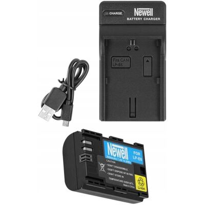 Zestaw Ładowarka Dc-Usb +Akumulator Newell Lp-E6 Zestaw Ładowarka Dc-Usb +Akumulator Newell Lp-E6
