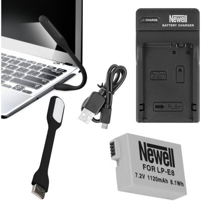 Zestaw Ładowarka Dc-Usb +Akumulator Newell Lp-E8 Zestaw Ładowarka Dc-Usb +Akumulator Newell Lp-E8
