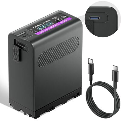 Inny producent Akumulator Do Kamery Sony Np-F Z Usb-C Pd 11800mah Zamiennik Np-F990 Inny producent Akumulator Do Kamery Sony Np-F Z Usb-C Pd 11800mah Zamiennik Np-F990