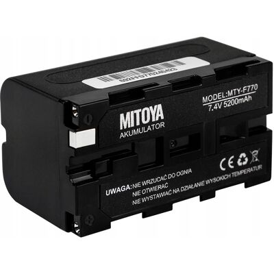 Inny producent AKUMULATOR NPF DO LAMP LED MITOYA NP-F770 5200 mAh Inny producent AKUMULATOR NPF DO LAMP LED MITOYA NP-F770 5200 mAh