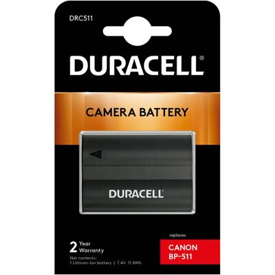 Bateria Duracell Drc511 7,4v 1600mah Li-Ion - Canon Bp-508 / Bp-511 / Bp-511a / Bp-51/ Bp-514 Bateria Duracell Drc511 7,4v 1600mah Li-Ion - Canon Bp-508 / Bp-511 / Bp-511a / Bp-51/ Bp-514