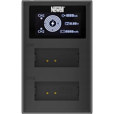 Inny producent Ładowarka dwukanałowa Newell FDL-USB-C do akumulatorów LP-E12 do Canon Inny producent Ładowarka dwukanałowa Newell FDL-USB-C do akumulatorów LP-E12 do Canon