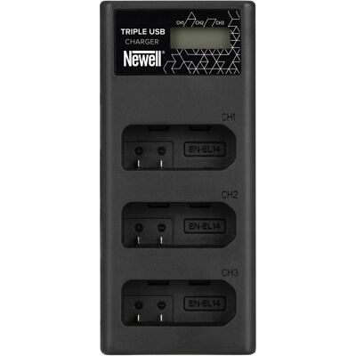 Inny producent Ładowarka Trzykanałowa Newell Cd-Usb-C Do Akumulatorów En-El14 Do Nikon / Newell Inny producent Ładowarka Trzykanałowa Newell Cd-Usb-C Do Akumulatorów En-El14 Do Nikon / Newell