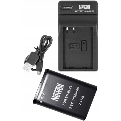 Zestaw Ładowarka Dc-Usb +akumulator Newell En-El23 Zestaw Ładowarka Dc-Usb +akumulator Newell En-El23