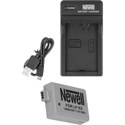 Zestaw Ładowarka Dc-Usb +akumulator Newell Lp-E5 Zestaw Ładowarka Dc-Usb +akumulator Newell Lp-E5