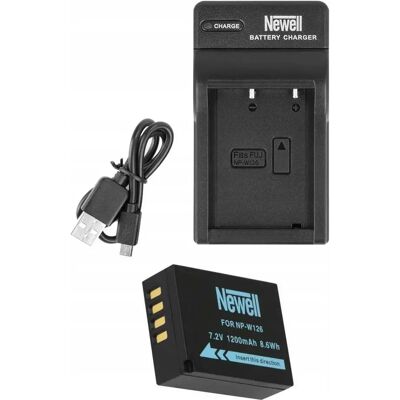 Zestaw Ładowarka Dc-Usb +akumulator Newell Np-W126 Zestaw Ładowarka Dc-Usb +akumulator Newell Np-W126