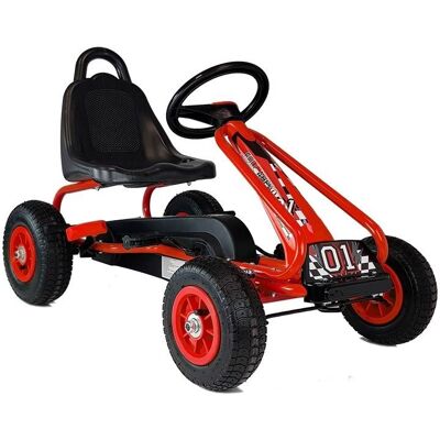 Import LEANToys Gokart na Pedały G201 Czerwony Import LEANToys Gokart na Pedały G201 Czerwony