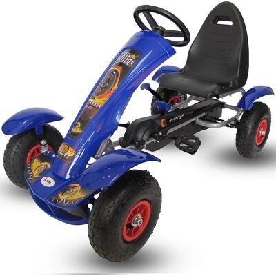 Super Toys, Wielki Gokart Na Pedały, Niebieski Super Toys, Wielki Gokart Na Pedały, Niebieski
