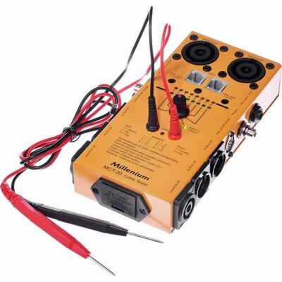 Tester Kabli Xlr Dmx Speakon Jack Rca Millenium Mct-20 Tester Kabli Xlr Dmx Speakon Jack Rca Millenium Mct-20