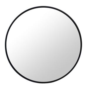 MUFART Okrągłe lustro do łazienki/przedpokoju/gardebroby 60cm Czarna Rama