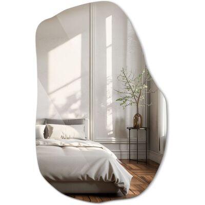 Tulup Asymetryczne Lustro Ozdobne Premium - Minimalistyczna Forma 80 cm x 52 cm Tulup Asymetryczne Lustro Ozdobne Premium - Minimalistyczna Forma 80 cm x 52 cm