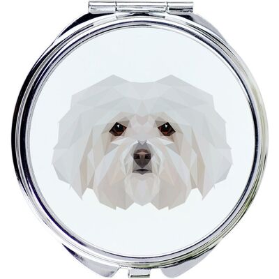 Bolończyk, Bolognese -lusterko ze zdjęciem i napisem geometryczne marki Art-Dog Bolończyk, Bolognese -lusterko ze zdjęciem i napisem geometryczne marki Art-Dog