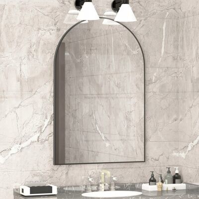 Inny producent CASSILANDO Lustro Ścienne Czarny 50x75 cm Do Łazienki i Sypialni Inny producent CASSILANDO Lustro Ścienne Czarny 50x75 cm Do Łazienki i Sypialni