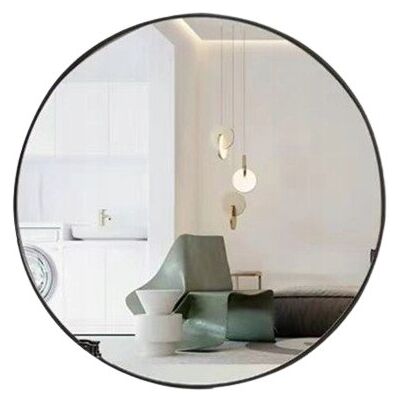 TimeTrade DUŻE LUSTRO OKRĄGŁE NOWOCZESNE INDUSTRAILNE ŁAZIENKOWE SALON SYPIALNIA CZARNE 50CM XXL TimeTrade DUŻE LUSTRO OKRĄGŁE NOWOCZESNE INDUSTRAILNE ŁAZIENKOWE SALON SYPIALNIA CZARNE 50CM XXL