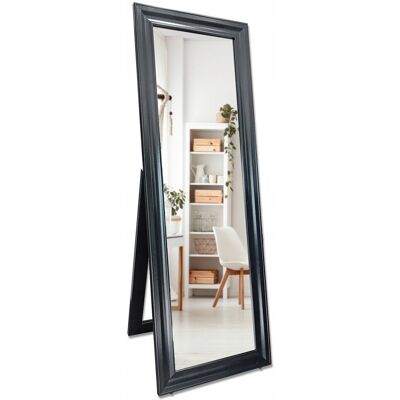 Fabryka Luster Duże lustro STOJĄCE w czarnej ramie MDF 170x50 BLACK PREMIUM Fabryka Luster Duże lustro STOJĄCE w czarnej ramie MDF 170x50 BLACK PREMIUM