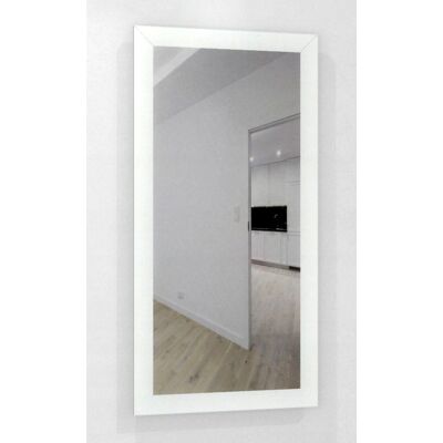 Fabryka Luster DUŻE Lustro w białej grubej ramie MDF 120x60 Fabryka Luster DUŻE Lustro w białej grubej ramie MDF 120x60