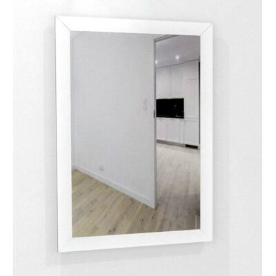 Fabryka Luster DUŻE Lustro w GRUBEJ 6cm ramie MDF 100x70 białe Fabryka Luster DUŻE Lustro w GRUBEJ 6cm ramie MDF 100x70 białe