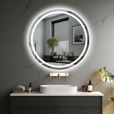 Inny producent IREDA Lustro łazienkowe z oświetleniem LED, 70 cm Inny producent IREDA Lustro łazienkowe z oświetleniem LED, 70 cm