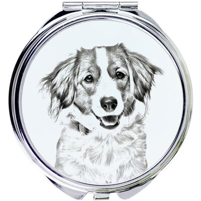 Kooikerhondje - lusterko kieszonkowe z psem, personalizowane lusterko do torebki, kompaktowe lusterko z nadrukiem marki Art-Dog Kooikerhondje - lusterko kieszonkowe z psem, personalizowane lusterko do torebki, kompaktowe lusterko z nadrukiem marki Art-Dog