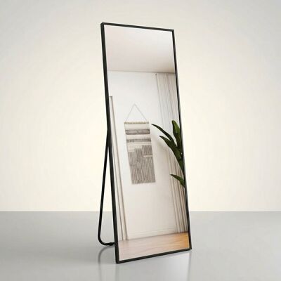 Inny producent Koonmi Lustro Stojące Wiszące 140x40 cm Nowoczesne Czarna Rama Metalowa Inny producent Koonmi Lustro Stojące Wiszące 140x40 cm Nowoczesne Czarna Rama Metalowa