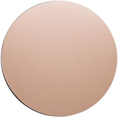 Inny producent Lustro 60 cm Okrągłe Ścienne Bez Ramy Miedziane Inny producent Lustro 60 cm Okrągłe Ścienne Bez Ramy Miedziane