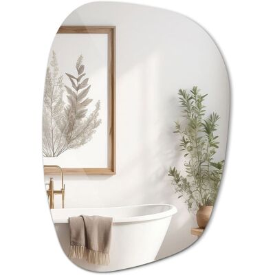 Tulup Lustro Dekoracyjne Bez Ramy – Klasyczny Design i Wyjątkowa Elegancja – 55,1x38,2 cm Tulup Lustro Dekoracyjne Bez Ramy – Klasyczny Design i Wyjątkowa Elegancja – 55,1x38,2 cm