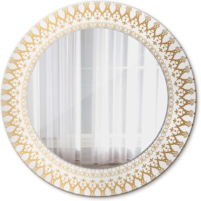 Tulup Lustro do Łazienki Glamour Indiańska mandala 50cm Tulup Lustro do Łazienki Glamour Indiańska mandala 50cm
