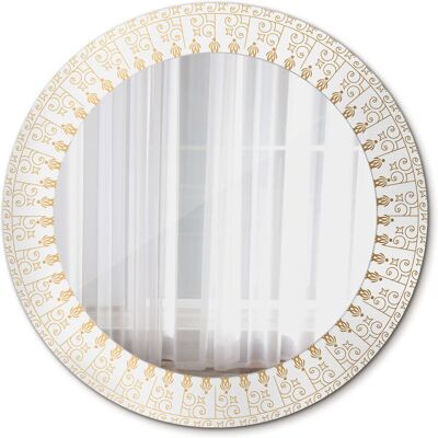 Tulup Lustro do Łazienki Glamour Indiańska mandala 60cm Tulup Lustro do Łazienki Glamour Indiańska mandala 60cm